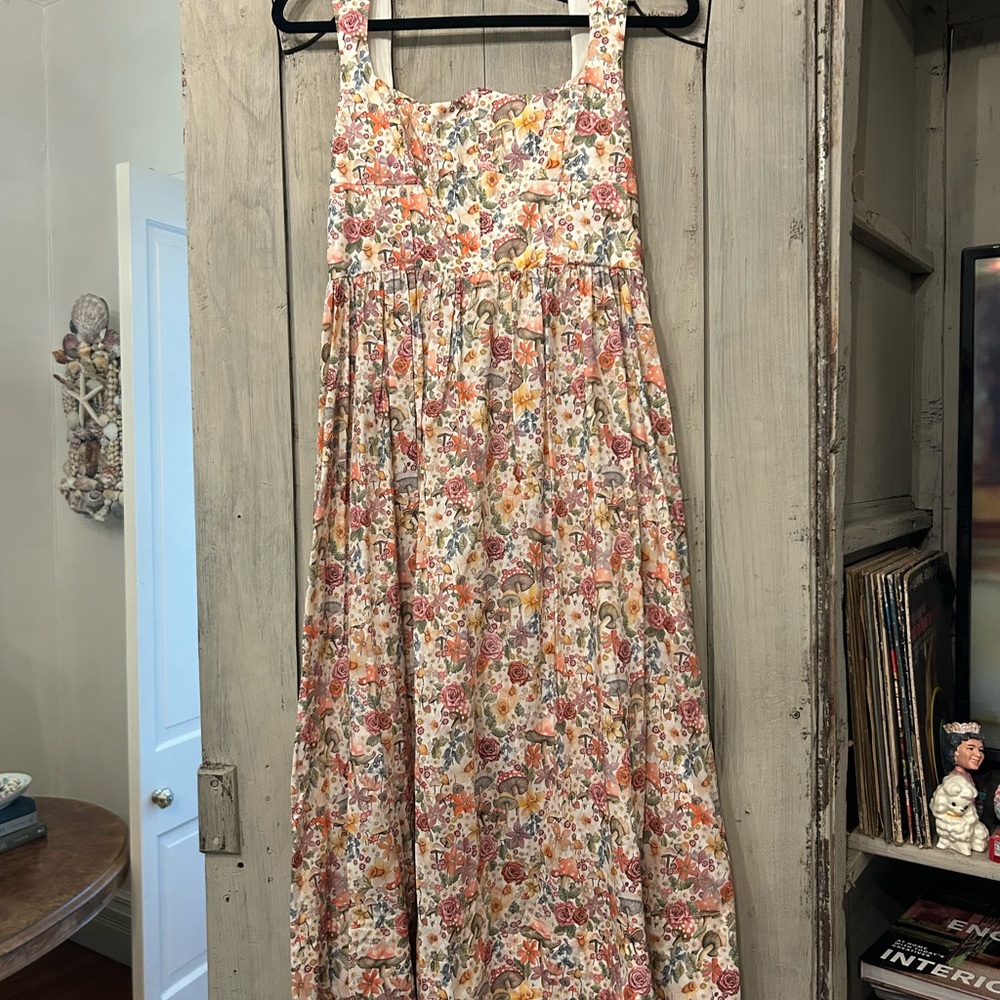 For Love and Lemons Ayra Corset Midi Dress, Small, NWT